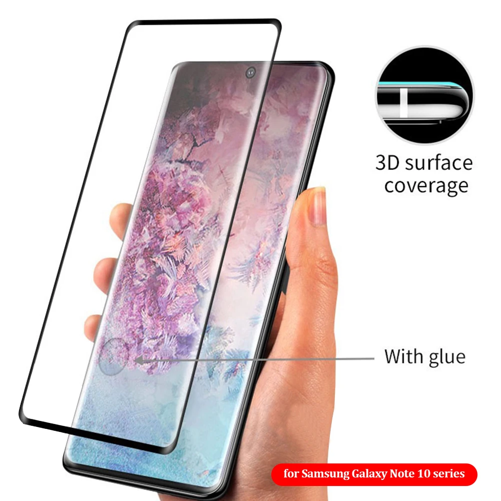 3D изогнутая пленка из закаленного стекла для samsung Galaxy Note 10 Plus HD Анти-Царапины Защитная пленка для экрана, защита для Note 10+ 5G пленка