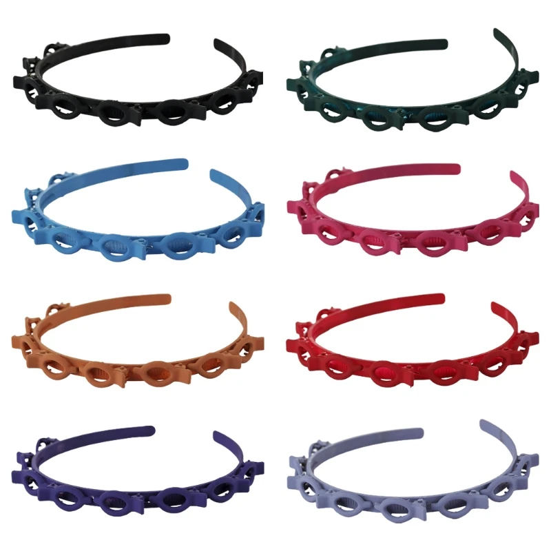 

Women Girls Plastic Hairband Bangs Hairpin Headwear Headband Hairstyle Hair Hoop