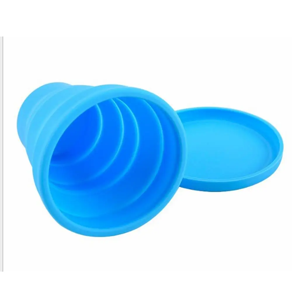 

Folding Silicone Cup Coffee Mugs Travel Collapsible Silicone Cups Portable Handcup Retractable Food Grade Foldable Water Cups