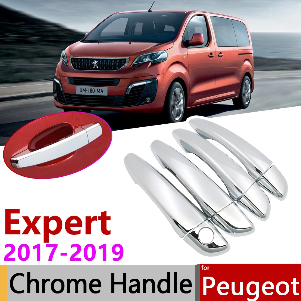 Хромированная Крышка для наружных дверей Peugeot Expert Traveller 2017 2018 2019 автомобильные