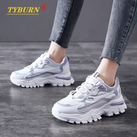 womens platform sneakers womens shoes high heeled white casual sneakers 2021 fall vulcanized tennis womens basketball