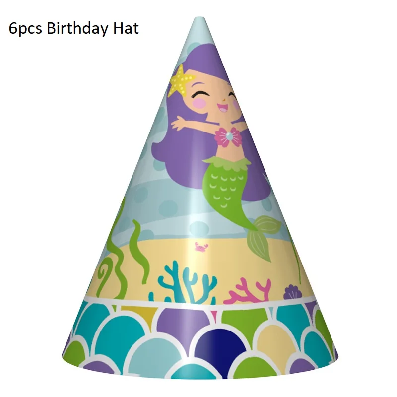 Русалка столовая посуда для вечерние бумажная тарелка искусственная скатерть