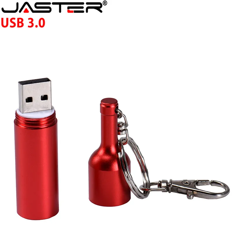 Корабль USB 3 0 горячего металла бутылки вина флэш накопитель usb брелок карта памяти