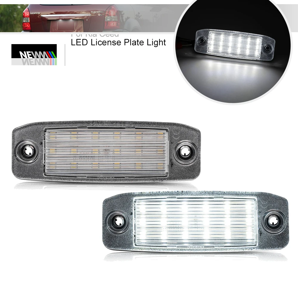 LED License Plate Light for Hyundai Tucson JM Kia Sportage SL Ceed JD Canbus Rear Tag Lamp Registration Parking Lighting | Автомобили и