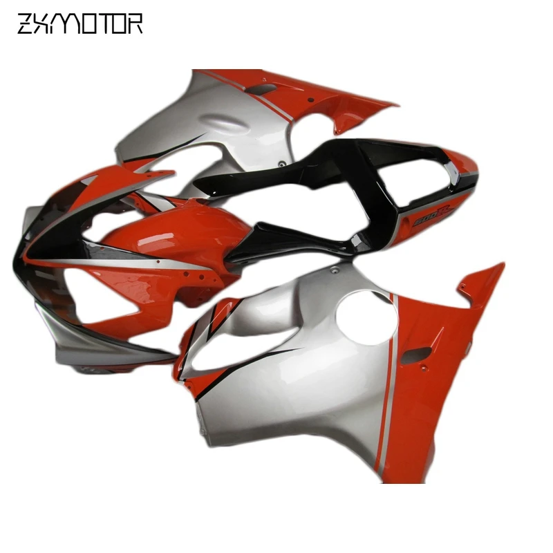 Оранжевые Серебристые Обтекатели для Боди инъекций Honda CBR600 F4i 2001 2002 2003 комплект из