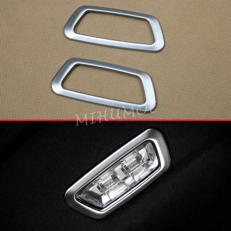 2x матовый хром багажник светильник крышка вокруг для 2016 2021 Mercedes GLC Wagon X253|cover for|cover