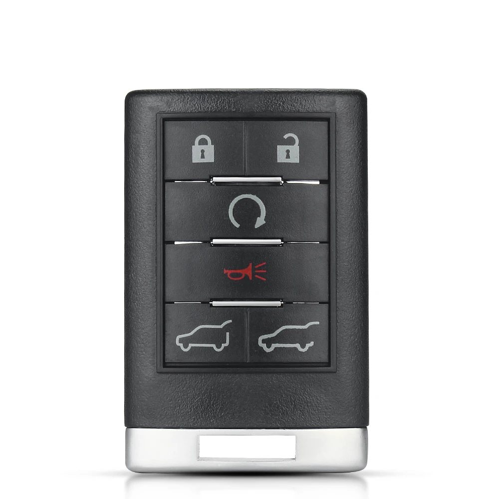 

Запасной чехол KEYYOU для дистанционного автомобильного ключа, пустой чехол с 4, 5, 6 кнопками, брелок для Cadillac DTS, STS, SRX, CTS, Escalade, ESV, EXT