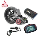 Двигатель QS для электрического мотоцикла, двигатель среднего привода, 14x6,0 дюйма, 4 кВт, 138, 90H, 72 в, PMSM, с контроллером Votol