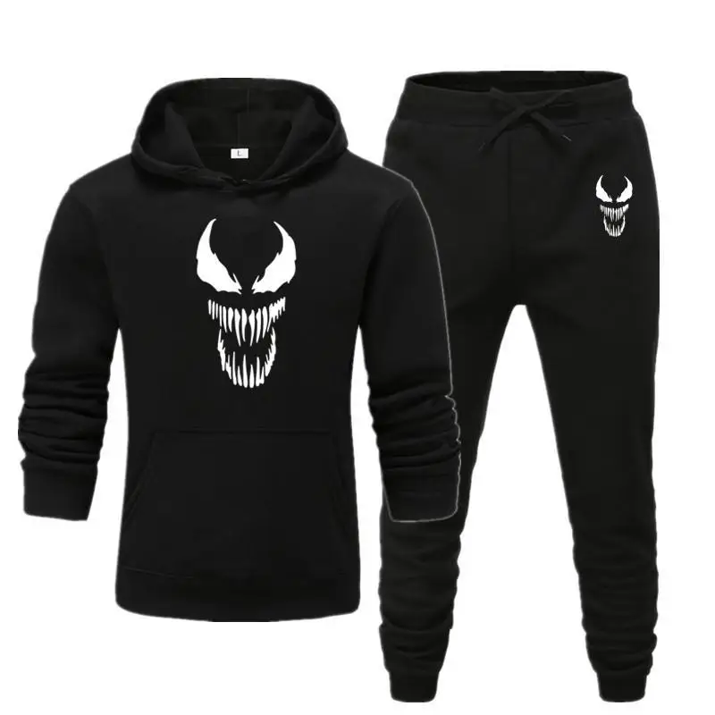 Мужской спортивный костюм с капюшоном Venom Edward брюки и футболка изображением