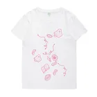 Летняя стильная модная футболка IU с круглым вырезом и принтом kpop, футболка унисекс с коротким рукавом, свободные топы, футболки для влюбленных, s