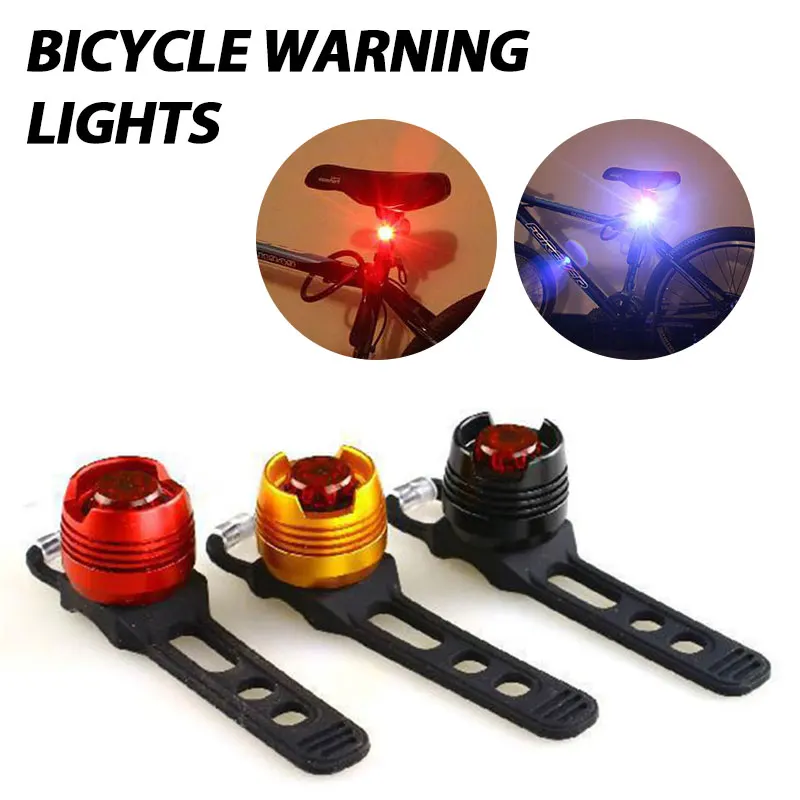 

3 Mode Bicycle LED Tail Rear Light Waterproof Lamp Battery Powered Riding Cycling Warning Taillamp Flashlight Bike Accessories