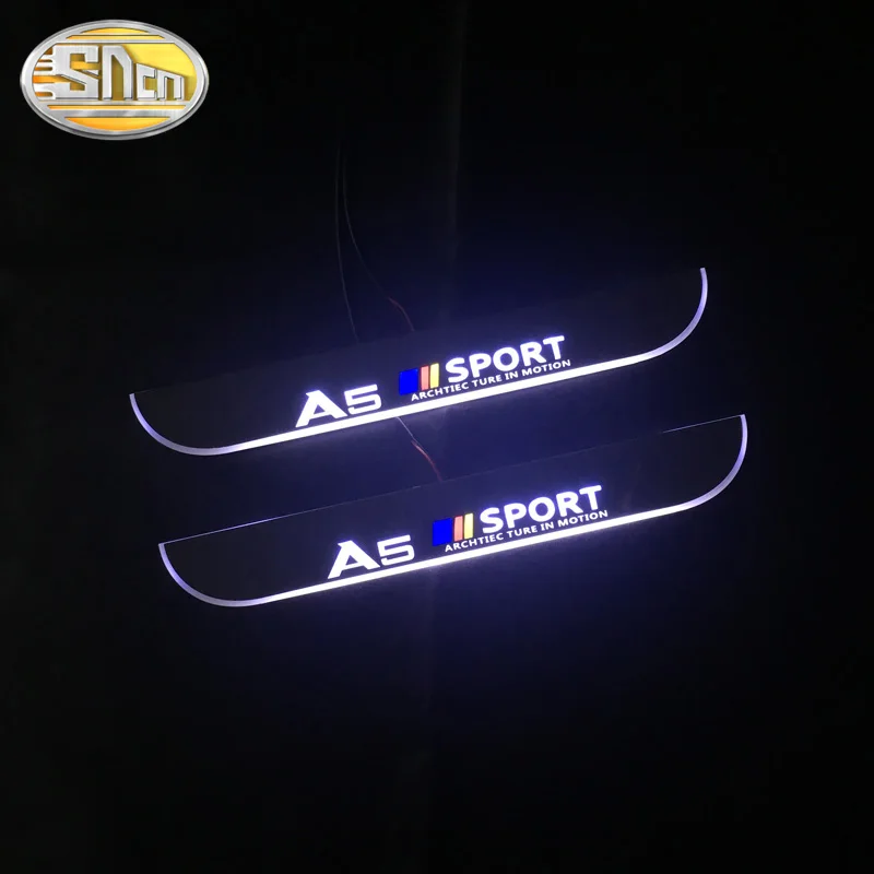 LED Door Sill for Audi A5 2007~2019 8TA F5A F53 Dynamic Lights Scuff Plate Threshold Welcome Light Car Accessories | Автомобили и