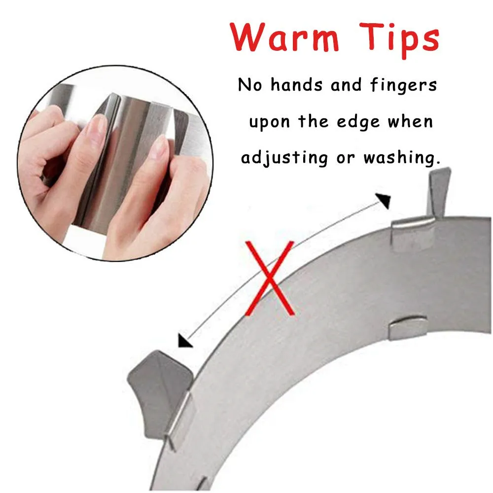 Регулируемое кольцо для мусса круглая форма бордюра пленка пасты кухонный