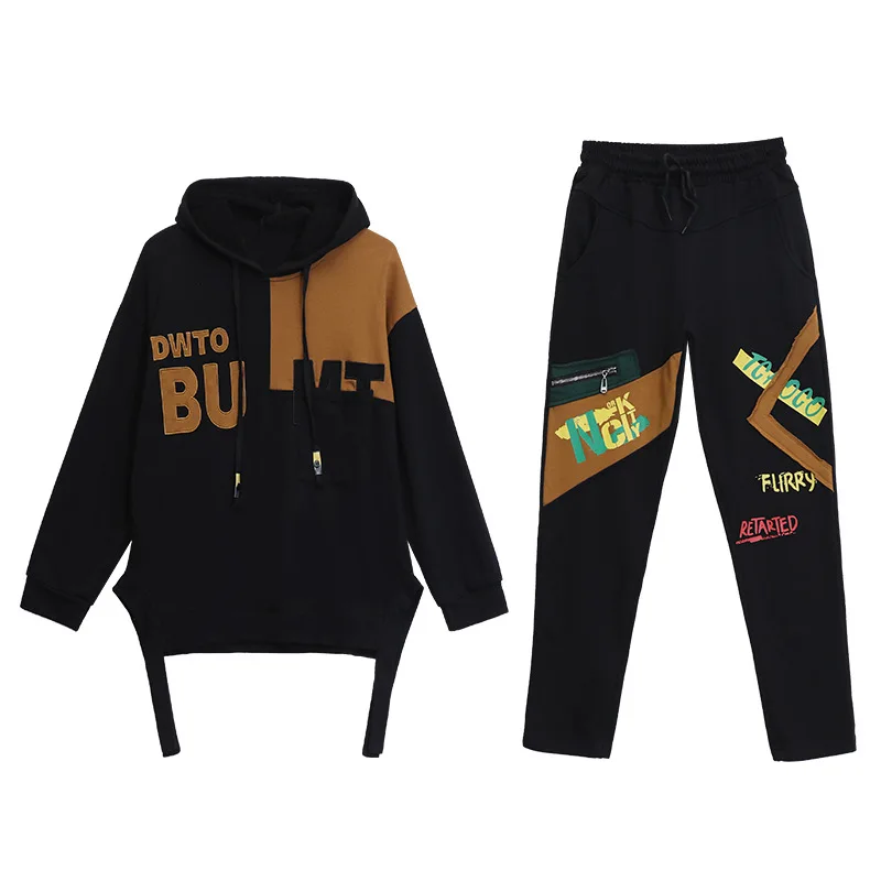 

TWO PIECE SET Hoodie Tracksuit Sportwear Korean Outfits Sweat Suit 2 PIECE SET Women Running Sweatshirt Sweatpants Autumn Winter