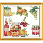 Набор для вышивки крестиком с изображением фруктов и джема, 11CT 14CT