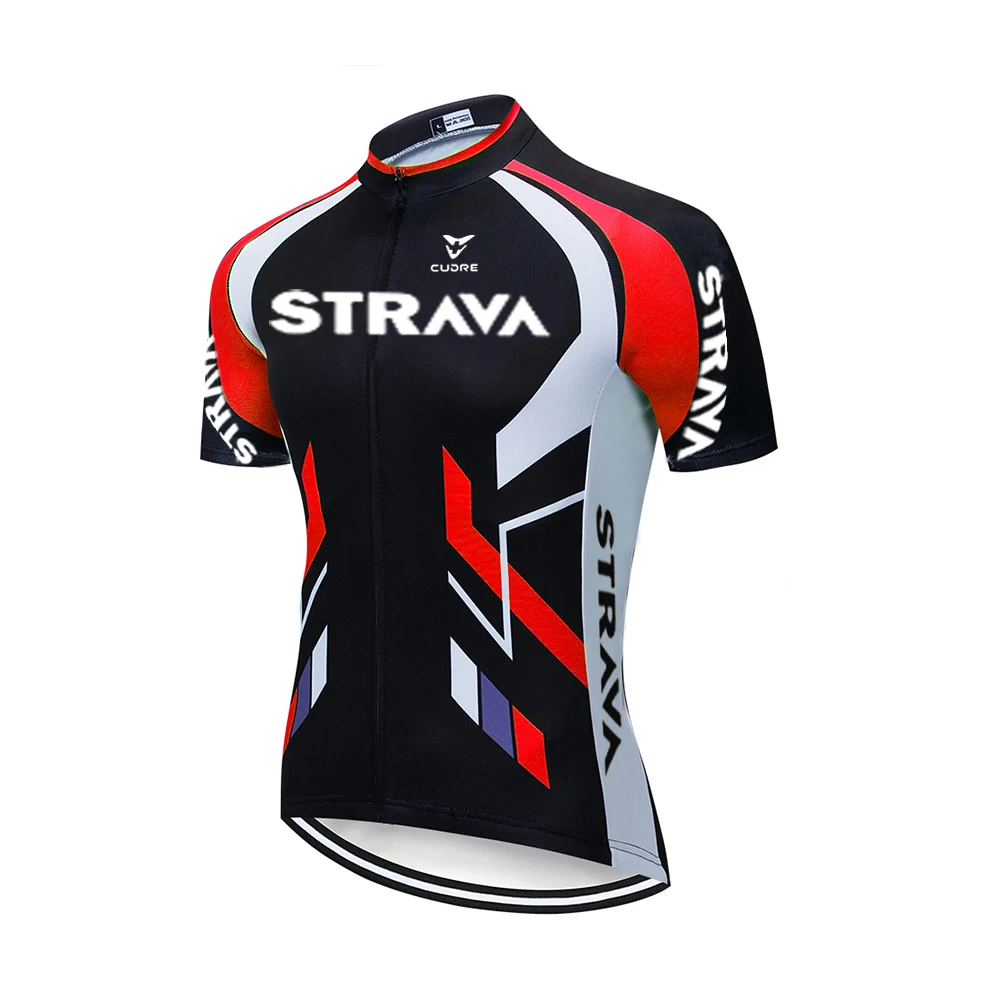 

2021 NEW STRAVA Breathable Unisex Cycling Jersey Spring Anti-Pilling Eco-Friendly Bike Clothing Road Team Bicycle Wear Shirts