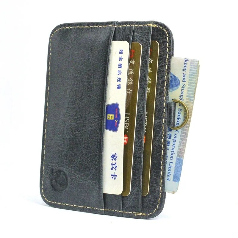 Новое поступление держатель для Id-карты из натуральной кожи чехол RFID-карт