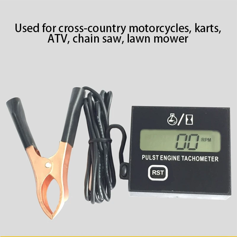 Motorcycle Tachometer for Small Engine Inductive Hour Meter Chainsaw Marine ATV UTV | Автомобили и мотоциклы