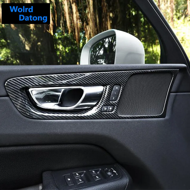 

Carbon Fiber Car Interior Door Handle Cover Trim 4pcs for VOLVO XC60 2018 2019 2020