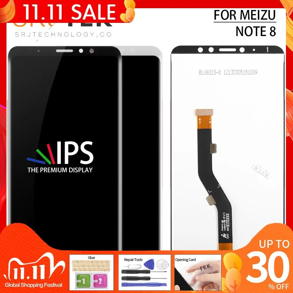 Тестирование 6 ''ЖК дисплей для Meizu M8 Примечание Дисплей сенсорный Экран