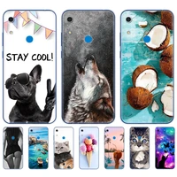 silicon case for huawei y6s case 6 09 inch phone case transparent back cover protective soft tpu