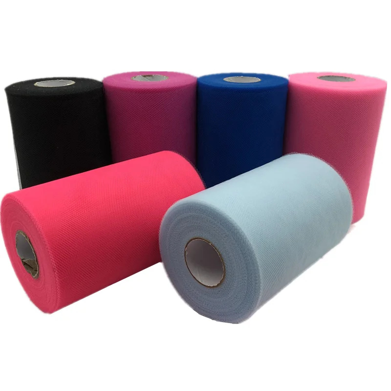 Рулон тюля 15 см 100 ярдов черный рулон сделай сам ткань катушка пачка вечерние