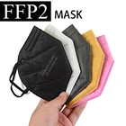 Маска FFP2 с фильтром FPP2, 6 слоев, защита от гриппа, пыли, FFP2mask, дышащая и безопасная маска, стандарты ЕС.