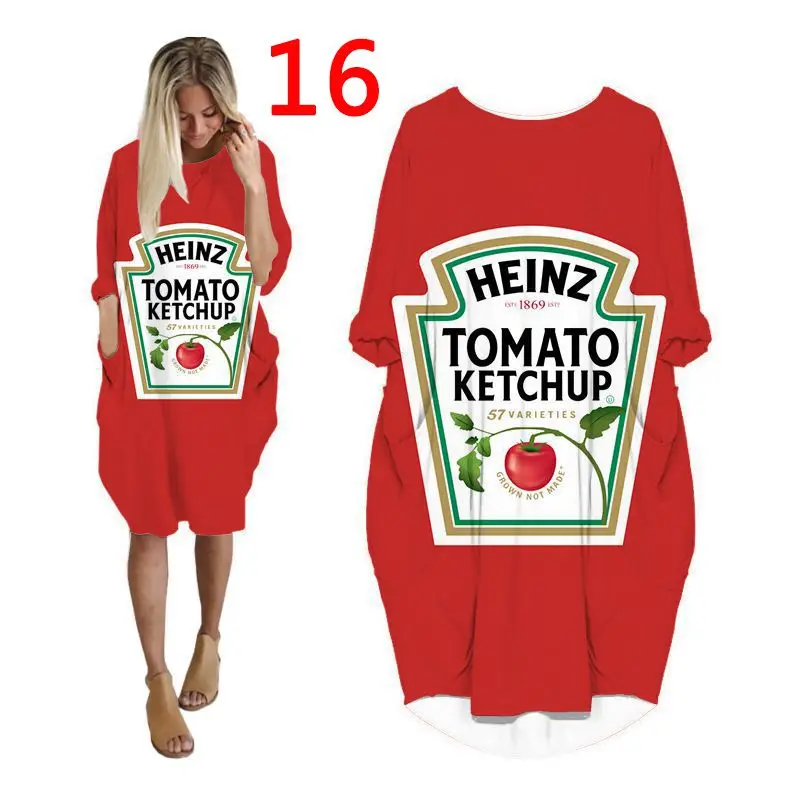 

captain crunch kfc 3d print streetwear women dresses fashion harajuku long sleeve dress shirt plus size clothing spring clothes