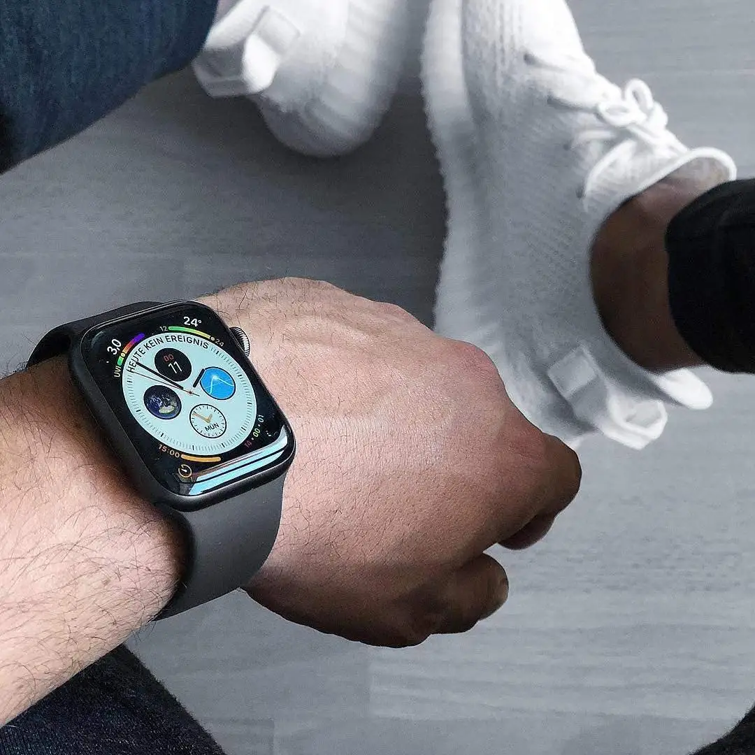 Спортивный мягкий силиконовый ремешок для Apple Watch, ремешок 44 мм, 40 мм, серия 5, 4, браслет для часов iWatch, ремешок 38 мм, 42 мм, 3, 2, 1, аксессуары