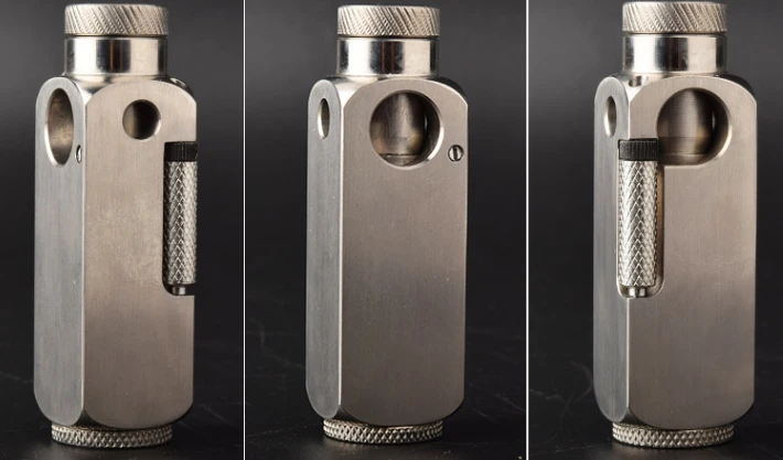 Х титановый сплав боковой шкив винтажный 88 г 7 5*2*2 2 см 1903s зажигалка | Дом и сад