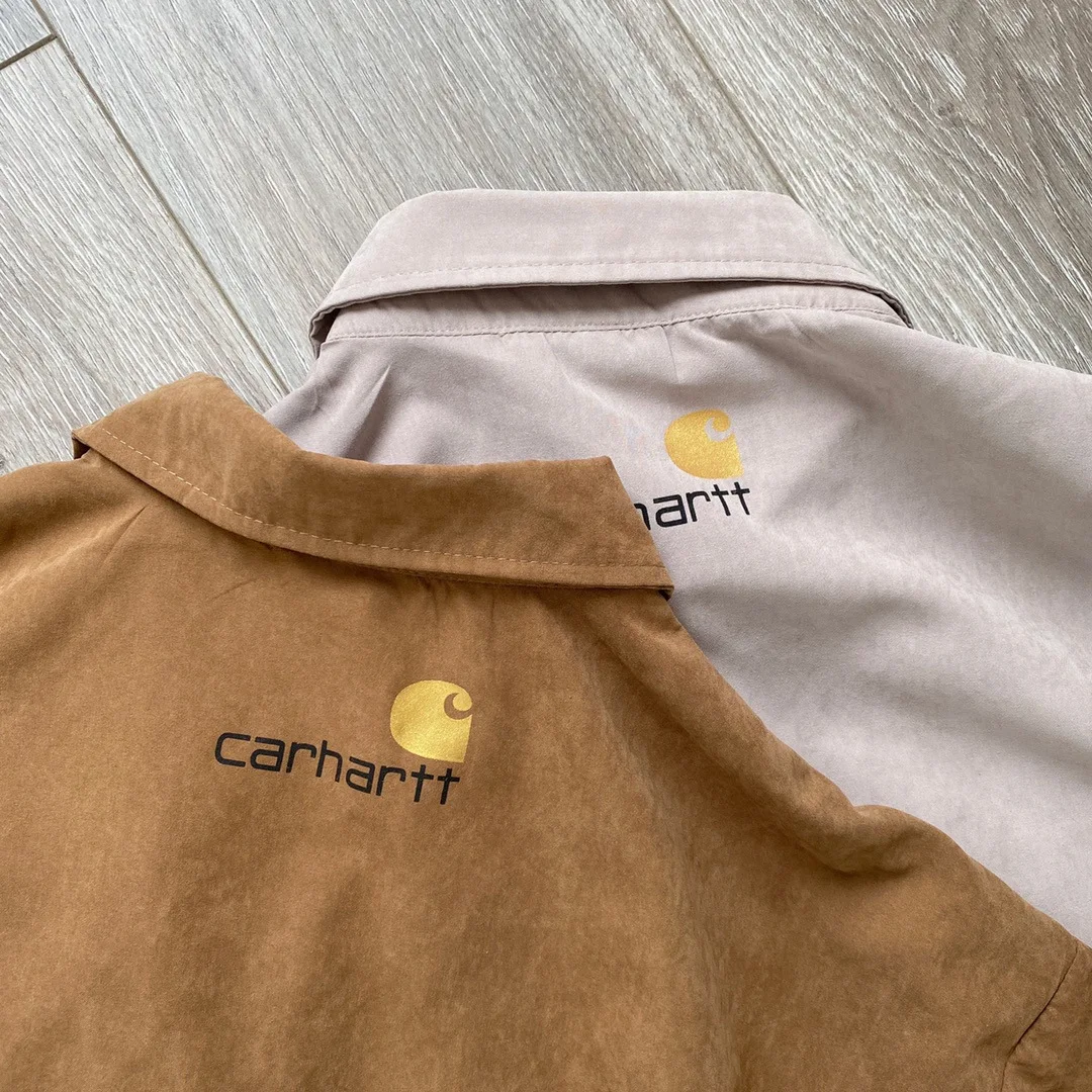 

Summer Tooling Short-Sleeved Shirt Men And Women With The Same Style Couple Loose Pocket Shirt T-Shirt Trend Half-Sleeved Top