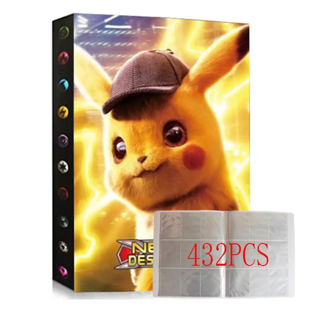 

Альбом для покемонов, коллекция игрушек, альбом для покемонов, книга, Лидер продаж, список игрушек, подарок для детей, 432 шт.