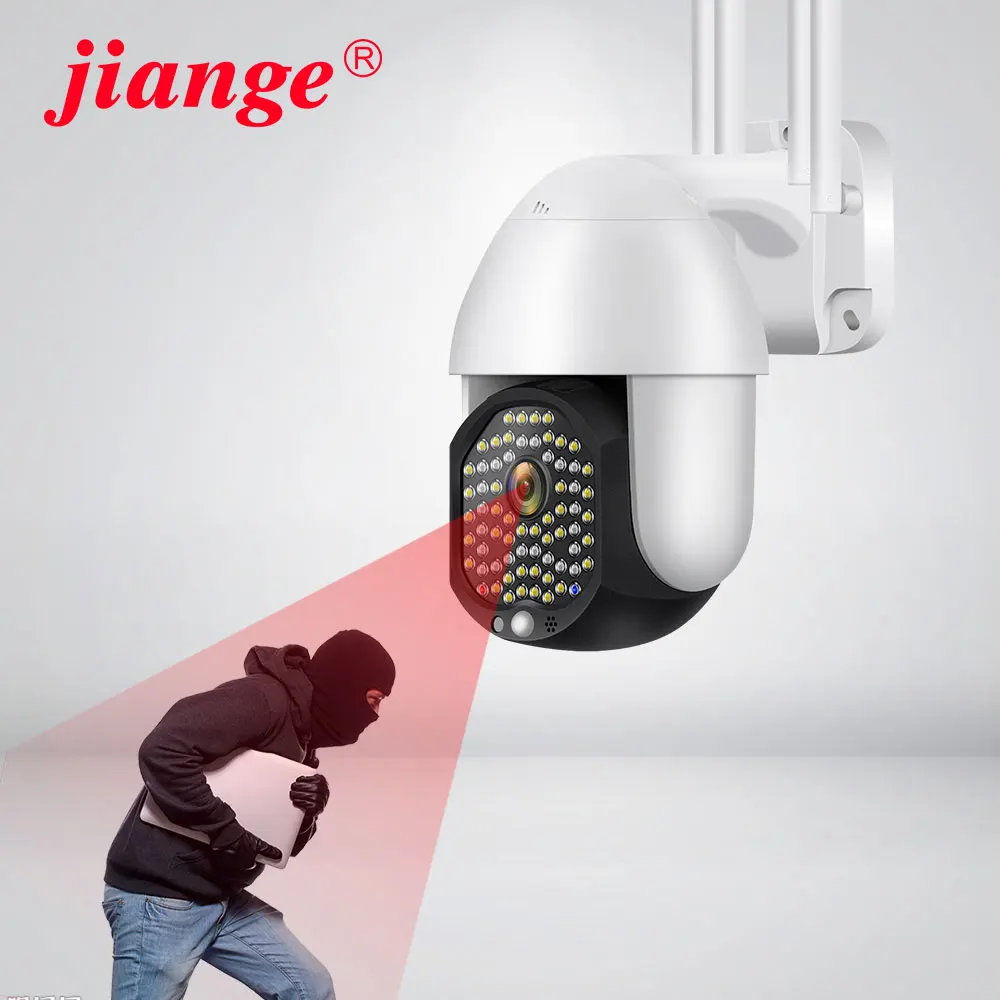 

Jiange outdoor security camera wifi wireless ip 1080P 2020 new model upgrade 68 leds powerful night vision for outdoor use