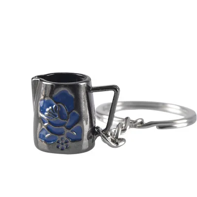 F Креативный бариста, брелок для кофе, ручка машины для кофе, Moka Pitcher, брелок, портативная кофейная посуда, аксессуары для приготовления эспрессо, подарок - Color: F