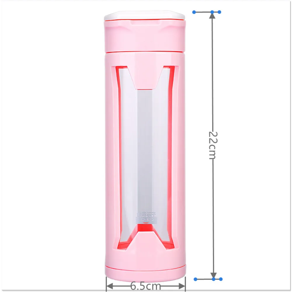 Портативная стеклянная бутылка для воды двухслойная чашка простая Спортивная