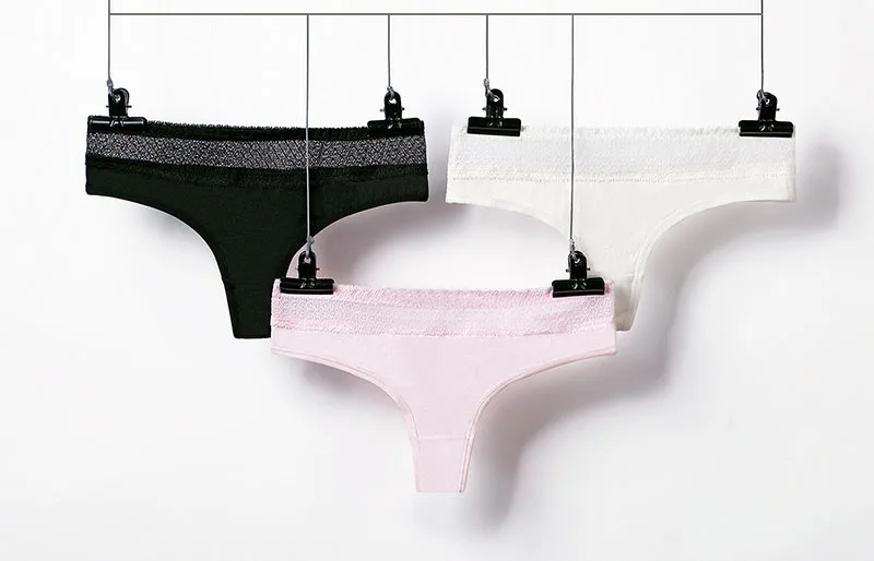 Большие размеры сексуальные женские кружевные трусики стринги с принтом низкая