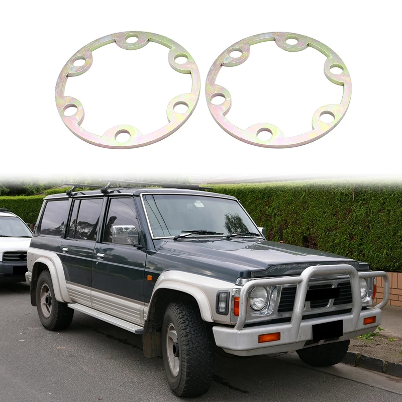

2Pcs Wheeling Hub Strengthening Reinforcing Rings Auto Wheel Spacers 4mm for Nissan GQ GU Patrol