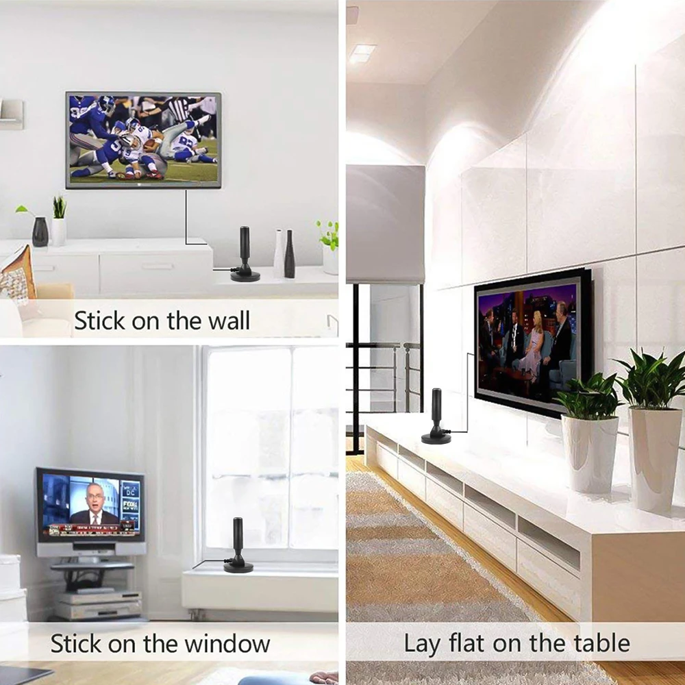 Цифровая ТВ антенна Kebidumei DVB T стандартная HD 1080p 30 дБи для помещений телевизоров