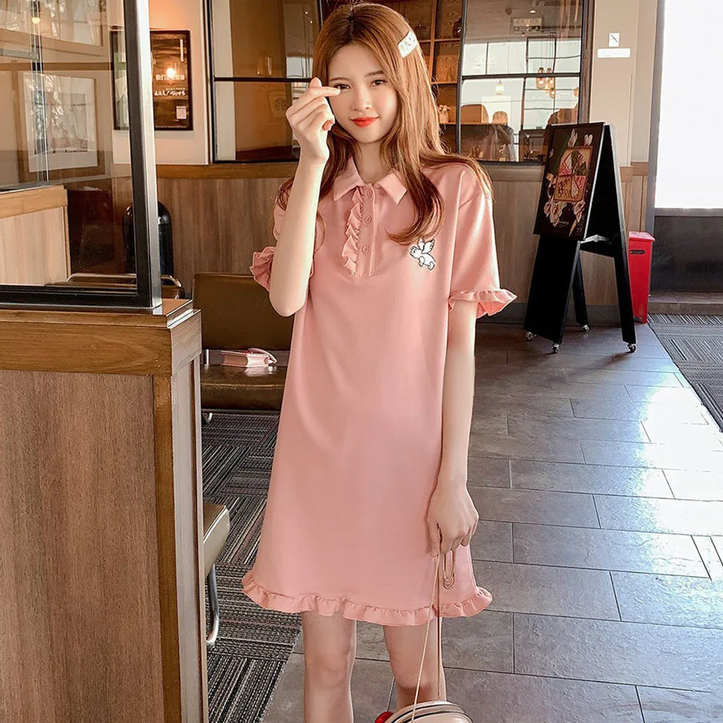 Женское платье в стиле коллажа милое модное женское Повседневное с отложным