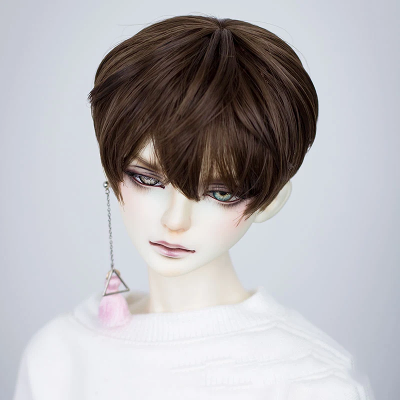 Волосы Allaosify 15 Clolors короткие прямые волосы парик для куклы 1/3 1/4 1/6 Bjd|Куклы| |