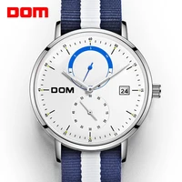 dom mens watch luxury brand multifunctional watch for men sports quartz watch waterproof steel band business clock watch relogi