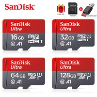 100  Original Sandisk 128GB 32GB 64GB 256GB Ultra Micro 16gb Micro Card SD TF Flash Card Memory Card 128 microSD