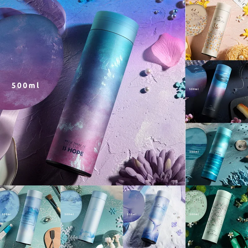 500 мл вакуумная фляжка чайная кружка с инфузером дорожная для кофе Изолированная