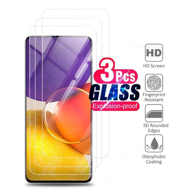

3PCS 9h premium protective glass for samsung galaxy a82 a 82 2021 5g sm-a826f/ds 6.7'' tempered glass screen protector film case