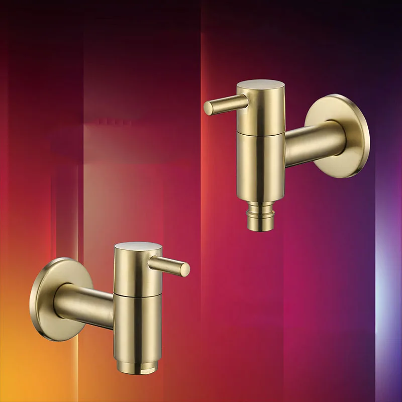 

Медная Золотая настенная стиральная машина, кран, Швабра, бассейн, кран для сада, улицы, ванная комната, кран для воды, кухня, экономия воды, о...