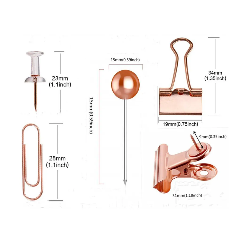 Металлические зажимы для бумаги 500 шт./кор. | Канцтовары офиса и дома