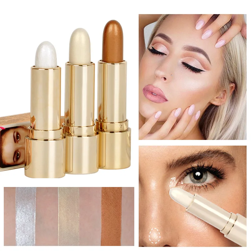 

Stereo Highlighter Repairing Stick Highlighter Stick Brightening Lie Silkworm Pen Eye-Opening Pen Makeup For Women Cometics