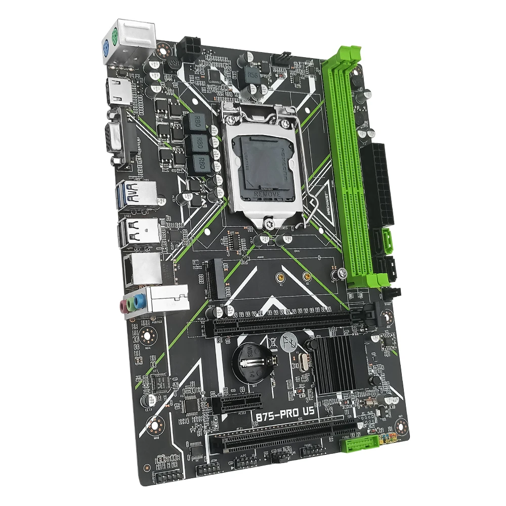 Комплект материнской платы Machinist B75 LGA 1155 с процессором Intel Core I5 3470 памятью 4 ГБ DDR3 и