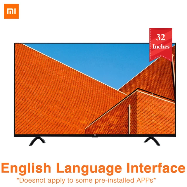 Xiaomi tv 4A 32 дюйма 1366x768 телевидение 64 бит четырехъядерный искусственный интеллект 1 ГБ 4 ГБ Смарт ТВ