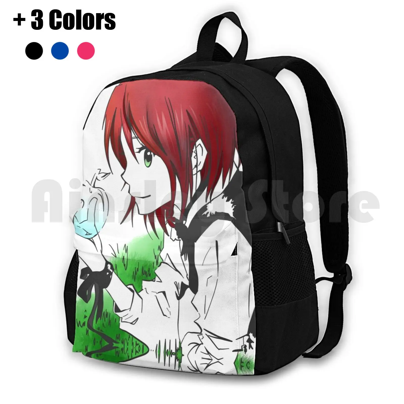 

Akagami No Shirayukihime Outdoor Hiking Backpack Waterproof Camping Travel Akagami No Shirayukihime Snow White With The Red